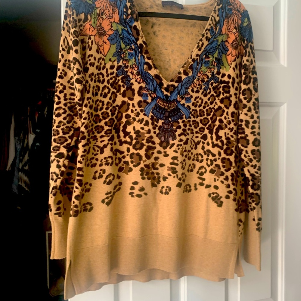 Hale Bob leopard print sweater.